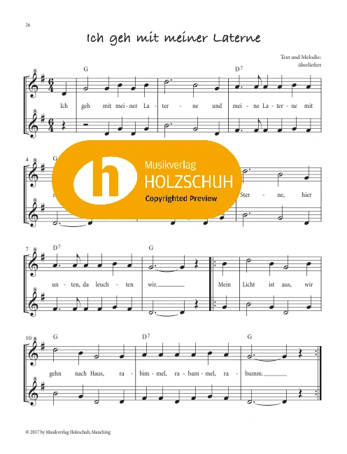 Ich geh mit meiner Laterne